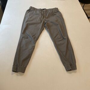 Express Gray Jogger Pants Size Large Elastic Waist Casual Lounge Athleisure